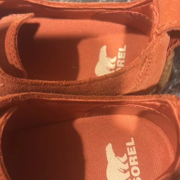 Sorel Size 5 Brown/Orange Out N About Plus Slip On Suede Sneakers