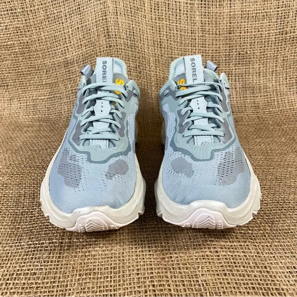Sorel Sneakers Running Shoes Kinetic Breakthru Day Lace Green White Women Sz 7.5