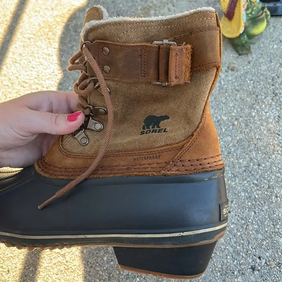💦Sorel Waterproof Suede &amp; Rubber Boots