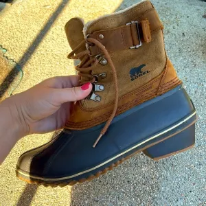 💦Sorel Waterproof Suede &amp; Rubber Boots