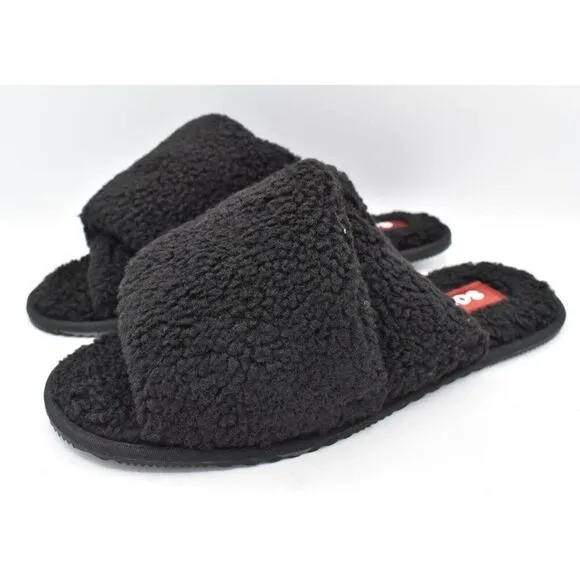 Sorel Womens Size 10 Go Mail Run Black Sea Salt Slip On Slippers Shoes