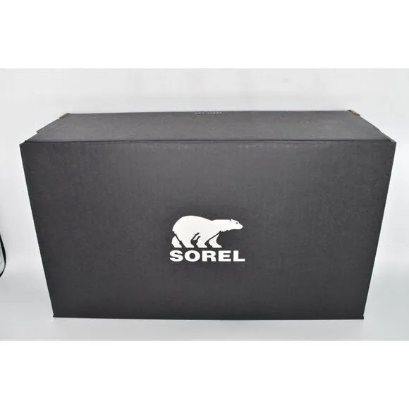 Sorel Womens Size 10 Go Mail Run Black Sea Salt Slip On Slippers Shoes