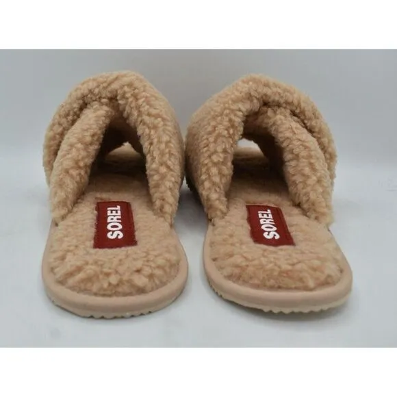 Sorel Womens Size 10 Go Mail Run Natural Tan Slippers Shoes