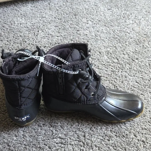 Sperry Kids Black Boots