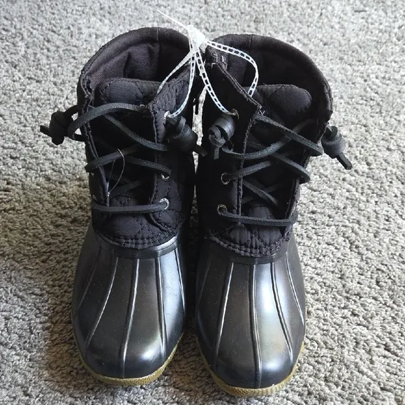 Sperry Kids Black Boots
