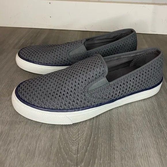 Sperry Seaside Perforated Memory Foam Slip On Sneakers