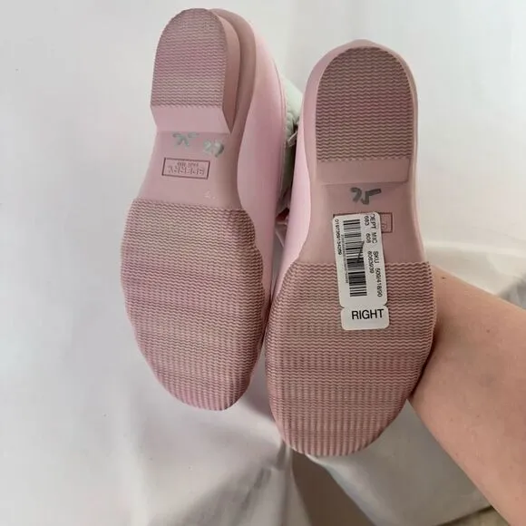 Sperry Girl's White Pink Saltwater Water-Resistant Duck Boots Size 4M