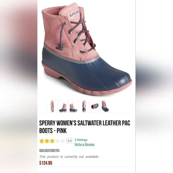Sperry Saltwater Leather Pac Duck Boots