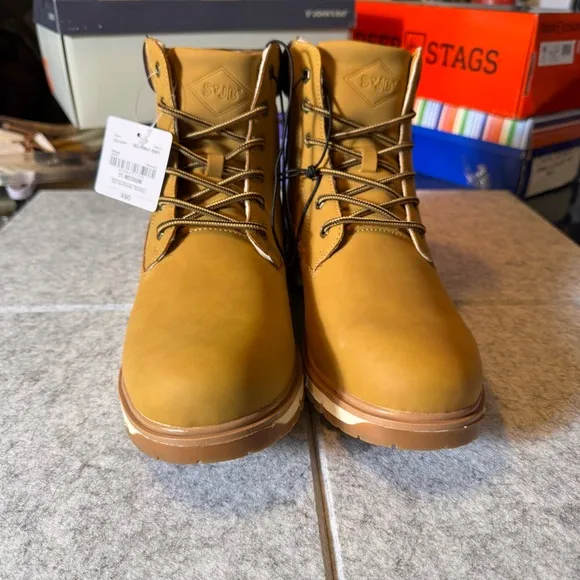 St John’s Bay Men's Tan Work Boots | Size 11 | NWT | Offers Welcome!