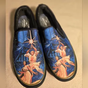 Star Wars x Skechers Graphic Slip On Sneakers Men's 9.5 Euro 42.5 EUC