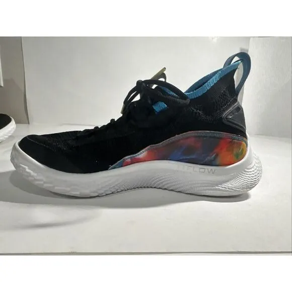Steph Curry Basketball Shoes UA8 Knit Feel Good Flow Tie Dye Multicolor Size 7Y