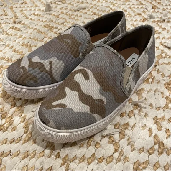 Steve Madden Camo Slip On Sneakers