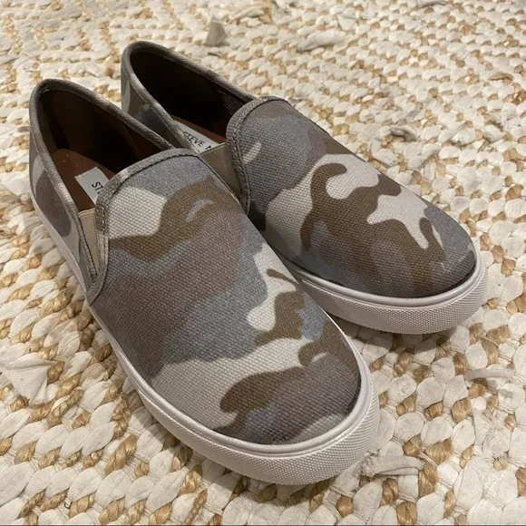 Steve Madden Camo Slip On Sneakers