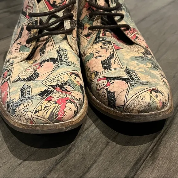 Steve Madden Comic Strip Print Boots - Size EU 42 (US Size 9)