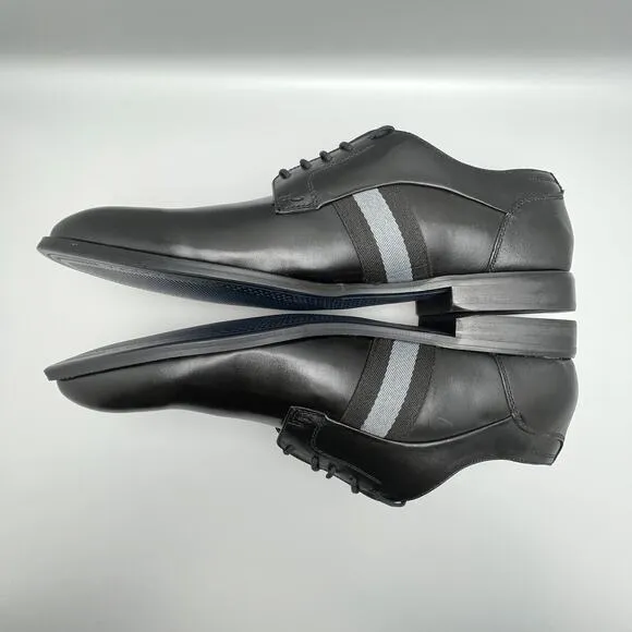 Steve Madden Eager Black Leather Upper Plain Toe Derby Dress Shoes Mens 13