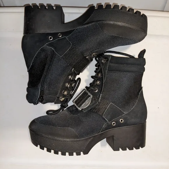 Steve Madden Grady Black Boots 7 new