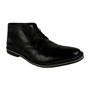 Steve Madden Harken Men's Black Leather Chukka Ankle Boots Size 12