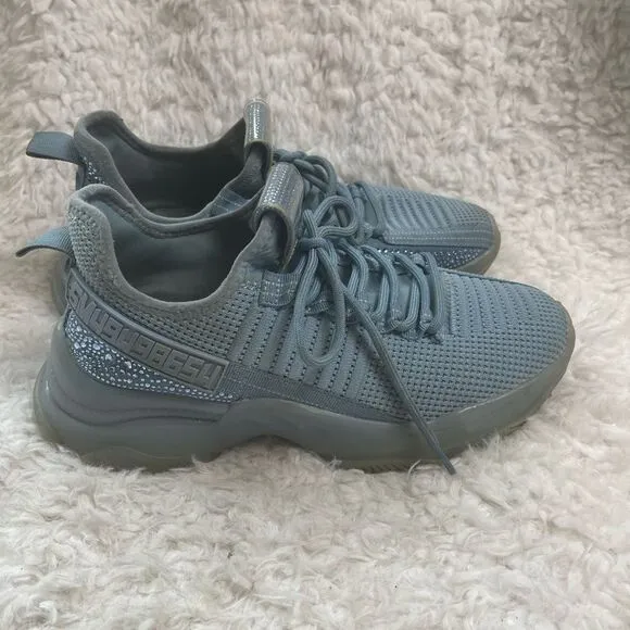 Steve Madden Maxima Blue Rhinestone Embellished slip on Sneakers Size9.5M