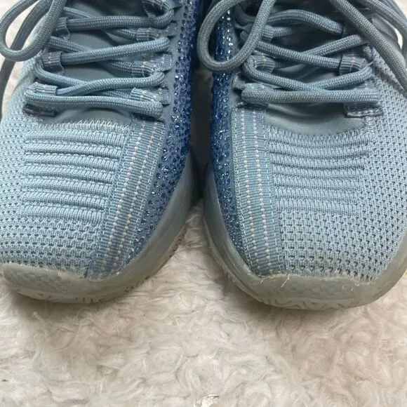 Steve Madden Maxima Blue Rhinestone Embellished slip on Sneakers Size9.5M