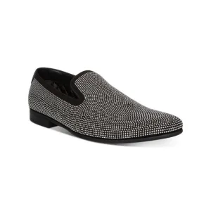 STEVE MADDEN Mens Black Mezmoryz Almond Toe Slip On Slippers Shoes 10 M