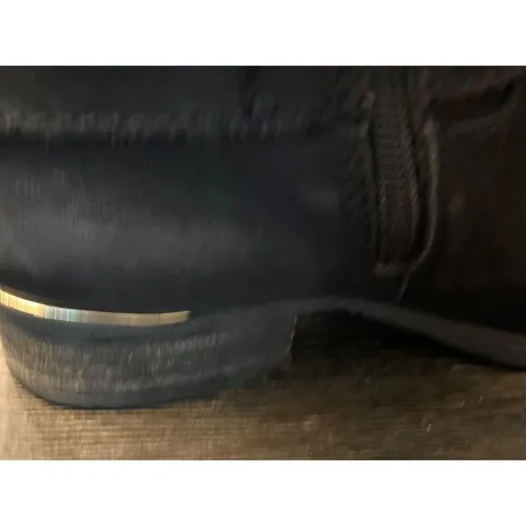 Steve Madden Women’s Amill Black Leather Riding Boots size 6.5