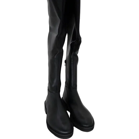 Steve Madden Women's Black Patent Over-The-Knee Boots Size 8M