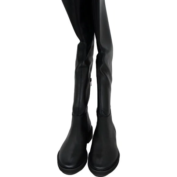 Steve Madden Women's Black Patent Over-The-Knee Boots Size 8M
