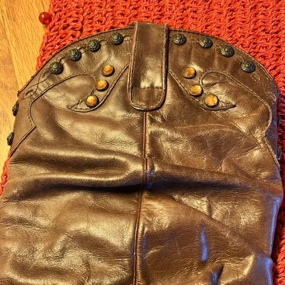 Steve Madden women’s leather jeweled cowgirl boots.  Size 8M. Preowned.