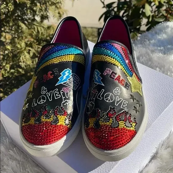 Steve Madden Multi Color Slip On Sneakers