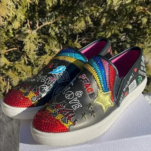 Steve Madden Multi Color Slip On Sneakers