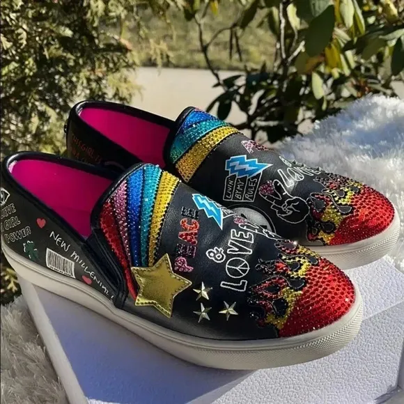 Steve Madden Multi Color Slip On Sneakers
