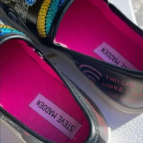 Steve Madden Multi Color Slip On Sneakers