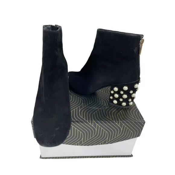 Stuart Weitzman Black Pearl Bacari Boots/Booties Size 6 M