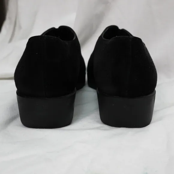 STUART WEITZMAN Black Suede Slip-on Sneakers, size 8.5M