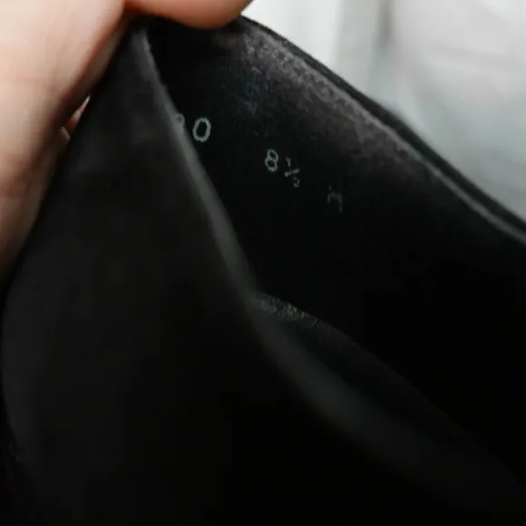 STUART WEITZMAN Black Suede Slip-on Sneakers, size 8.5M
