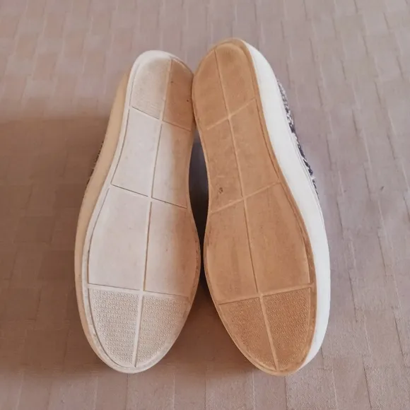 Stuart Weitzman Faux Snakeskin Slip On Sneakers