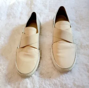 Stuart Weitzman Leather Slip-On Sneakers