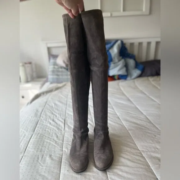 Stuart Weitzman Lowland Boot 6.5M Londra Suede