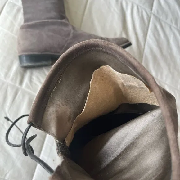 Stuart Weitzman Lowland Boot 6.5M Londra Suede