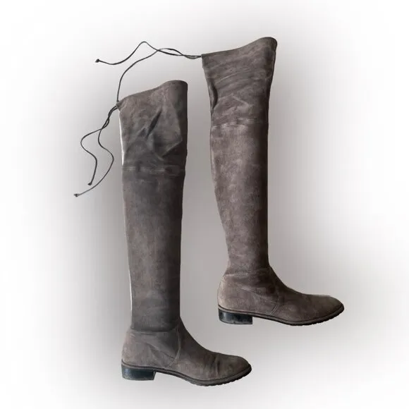 Stuart Weitzman Lowland Boot 6.5M Londra Suede