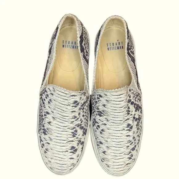 Stuart Weitzman Nuggets Snake PrintShoes Slip on