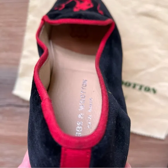 Stubbs &amp; Wootton Vintage Velvet Devil Slippers Shoes