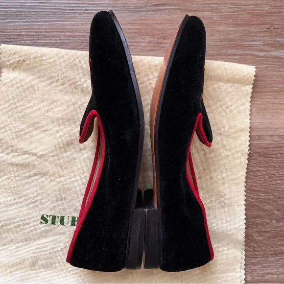 Stubbs &amp; Wootton Vintage Velvet Devil Slippers Shoes