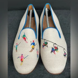 Stubbs &amp; Wootton Vintage Woven Skier Venetian Slippers Shoes Size 11.5 RARE