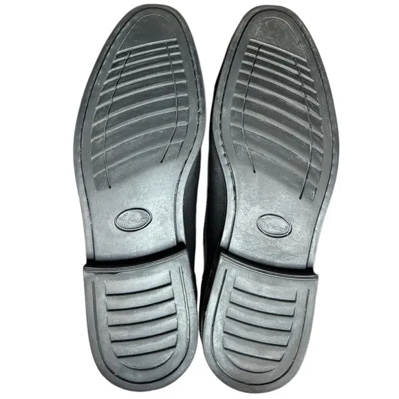 Studio Belvedere Size 11.5 Duke Cap Toe Comfort Dress Shoes Black Leather