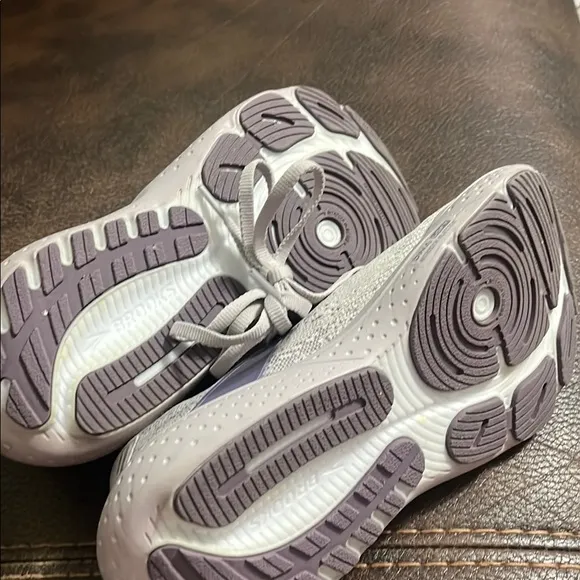 Stylish Gray and Purple Sneakers