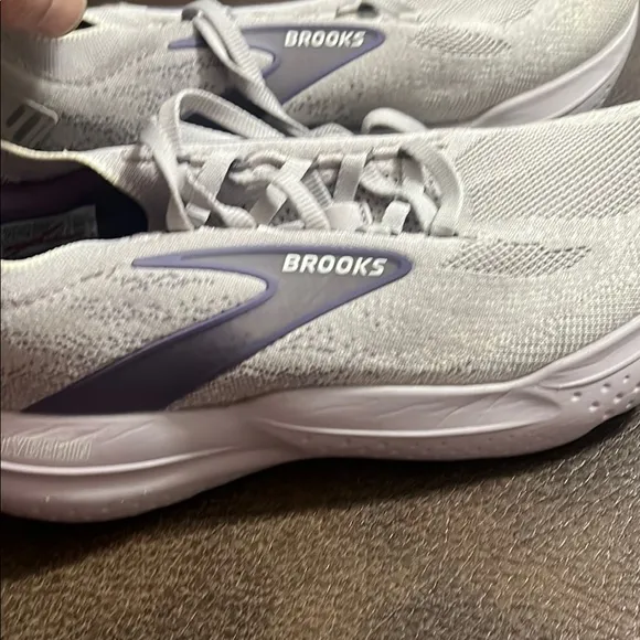 Stylish Gray and Purple Sneakers