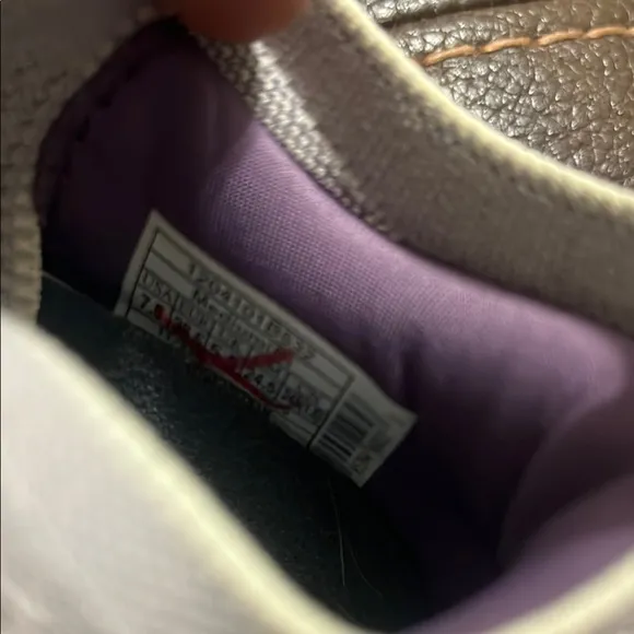 Stylish Gray and Purple Sneakers