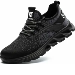 SUADEX Steel Toe Shoes Men 13 Work Safety Low Top Lace Up Sneakers Construction