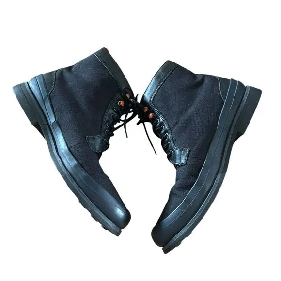 SWIMS Mens Black Non-Slip Water Resistant George Round Toe Chukka Boots 6